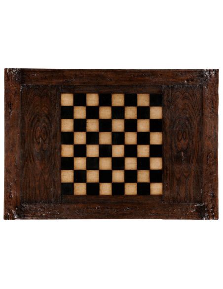 Rectangular and Square Coffee Tables Turned leg heavy distressed games/coffee table.