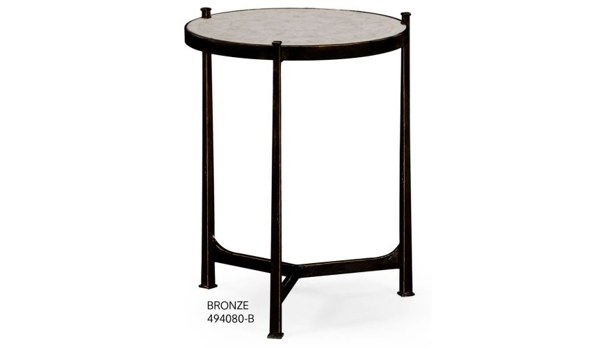 Square & Rectangular Side Tables Contemporary Circular Lamp Table-82