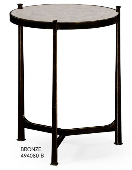 Square & Rectangular Side Tables Contemporary Circular Lamp Table-82