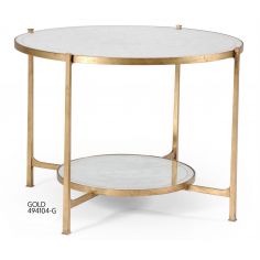 Modern Furniture Glass Top Circular Center Table-06