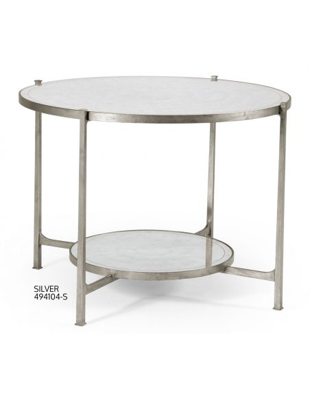 Modern Furniture Glass Top Circular Center Table-06