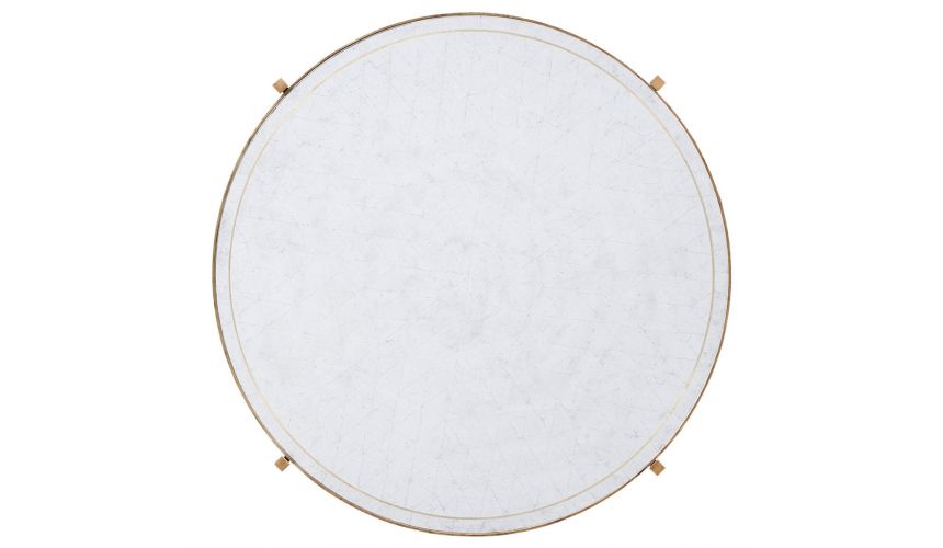 Modern Furniture Glass Top Circular Center Table-06