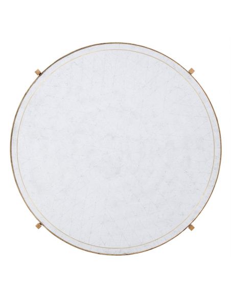 Modern Furniture Glass Top Circular Center Table-06