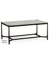 Coffee Tables Contemporary Rectangular Glass Top Coffee Table-46