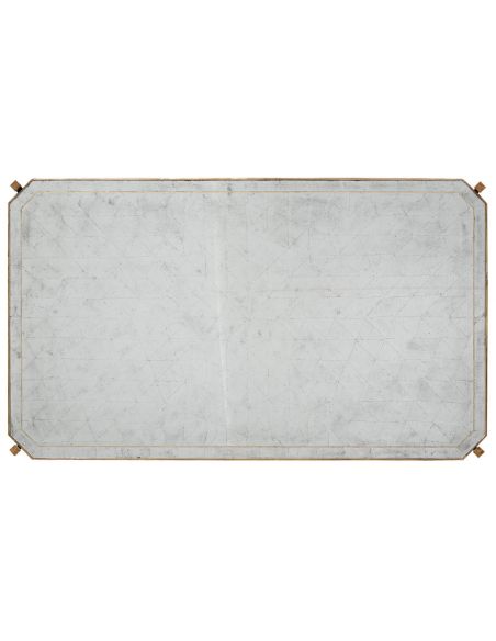Coffee Tables Contemporary Rectangular Glass Top Coffee Table-46