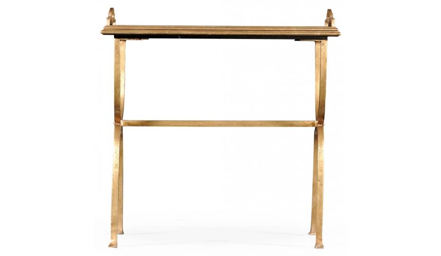 Console & Sofa Tables Wrought Iron Rectangular Side Table-71