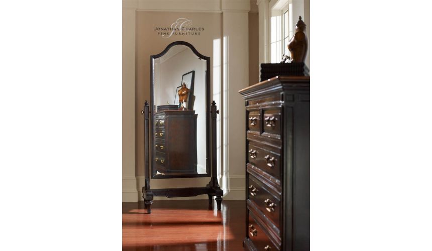 Mirrors, Screens, Decrative Pannels Black ebonised full length mirror