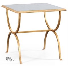 Console & Sofa Tables Contemporary Glass Top Square Side Table-77