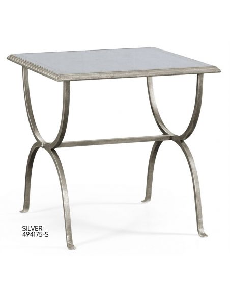 Console & Sofa Tables Contemporary Glass Top Square Side Table-77