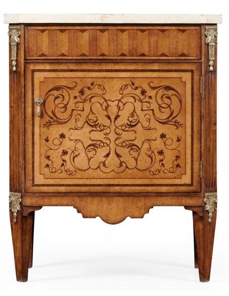 Square & Rectangular Side Tables Italian style Antique Side Cabinet-79