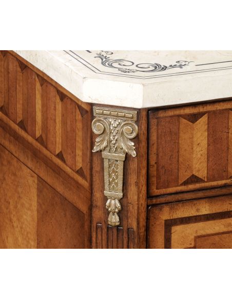 Square & Rectangular Side Tables Italian style Antique Side Cabinet-79