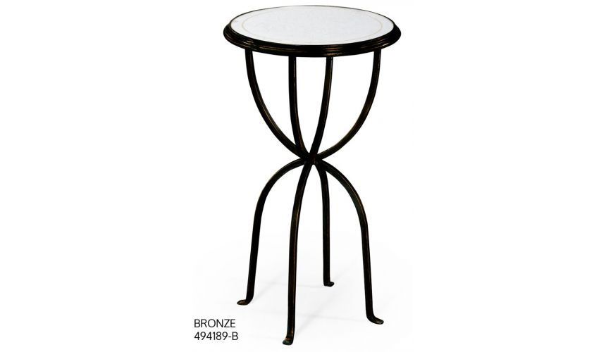 Modern Furniture Glass Top Round Side Tables-81