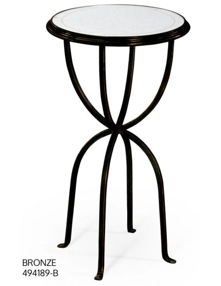 Modern Furniture Glass Top Round Side Tables-81