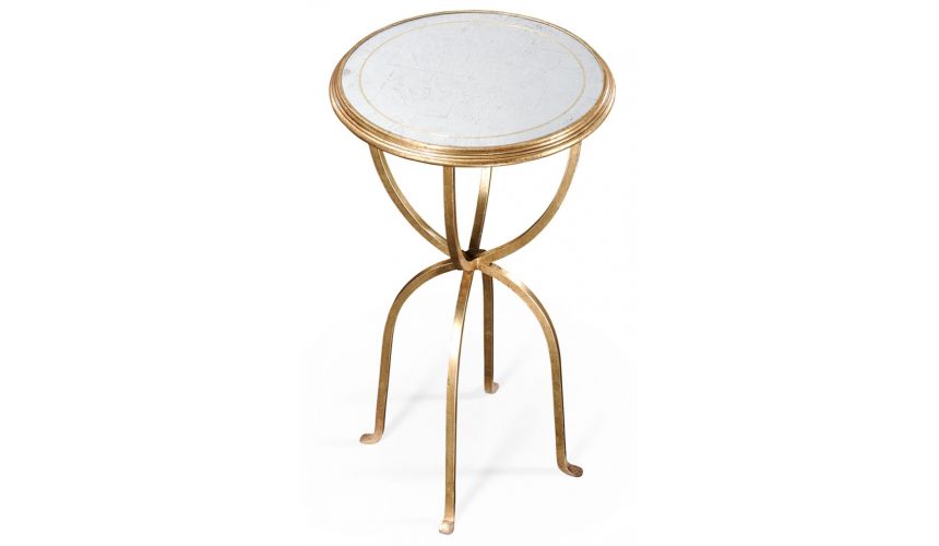 Modern Furniture Glass Top Round Side Tables-81