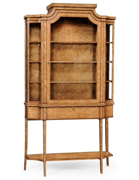 Biedermeier Display Wood Cabinet-18