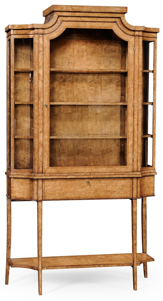 Breakfronts & China Cabinets Biedermeier Display Wood Cabinet-18
