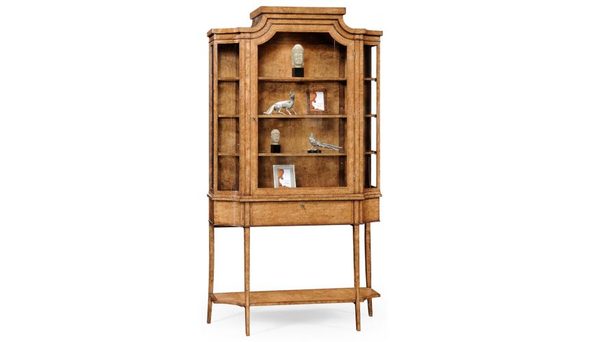 Breakfronts & China Cabinets Biedermeier Display Wood Cabinet-18