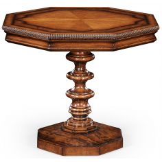 Square & Rectangular Side Tables Gadrooned Molded Octagonal Table