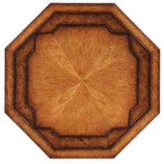 Square & Rectangular Side Tables Gadrooned Molded Octagonal Table 2