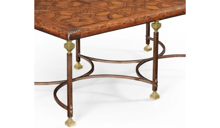Coffee Tables Rectangular Parquetry-Top Coffee Table-40