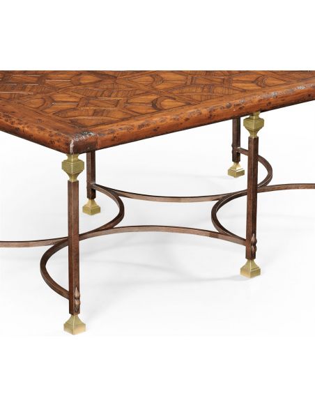 Coffee Tables Rectangular Parquetry-Top Coffee Table-40