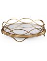 Round & Oval Side Tables Contemporary Iron Circular Serving Tray-241