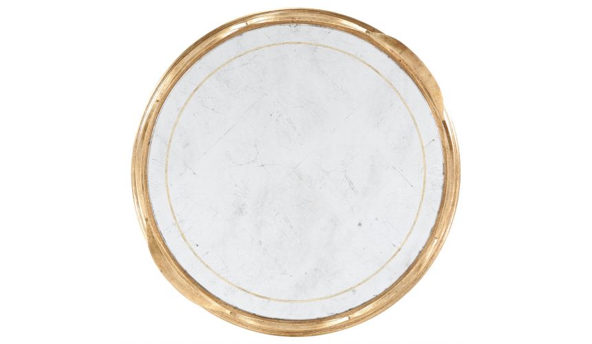 Round & Oval Side Tables Contemporary Iron Circular Serving Tray-241