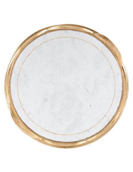 Round & Oval Side Tables Contemporary Iron Circular Serving Tray-241