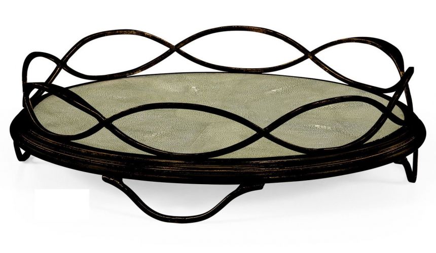 Square & Rectangular Side Tables Contemporary Wrought Iron Circular Serving Tray-72