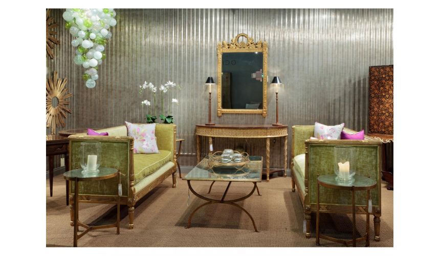 Square & Rectangular Side Tables Contemporary Wrought Iron Circular Serving Tray-72