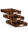 Square & Rectangular Side Tables Oak Three-Tiered Collapsible Desk Tray-82