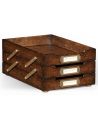 Square & Rectangular Side Tables Oak Three-Tiered Collapsible Desk Tray-82