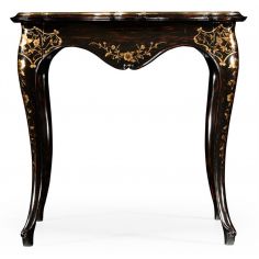 DINING ROOM FURNITURE Elegant Table with Black Painted Side-08 2