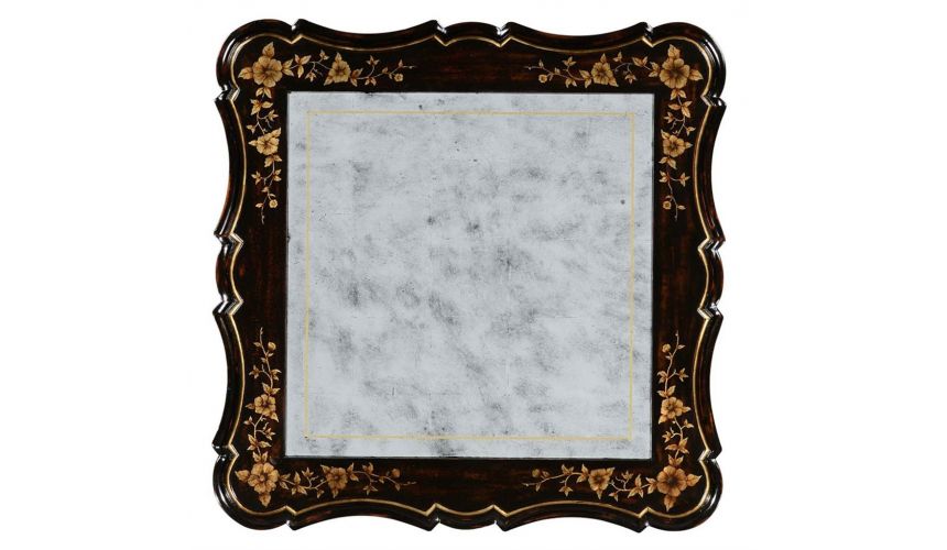 DINING ROOM FURNITURE Elegant Table with Black Painted Side-08