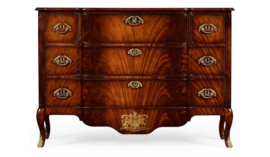 Mahogany Veneered Chest of Drawers-20