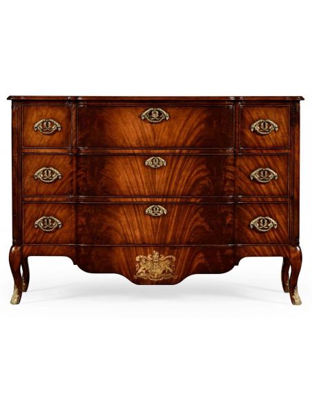 Mahogany Veneered Chest of Drawers-20