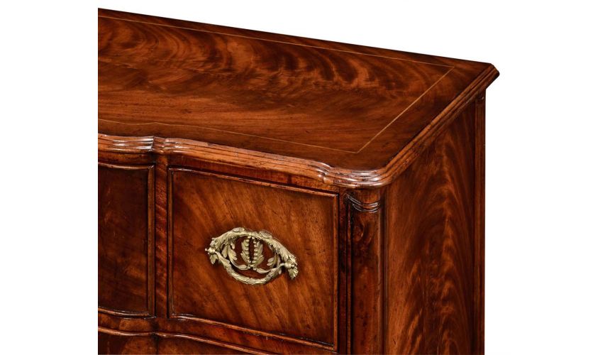 Mahogany Veneered Chest of Drawers-20