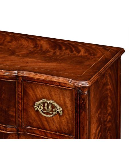 Mahogany Veneered Chest of Drawers-20