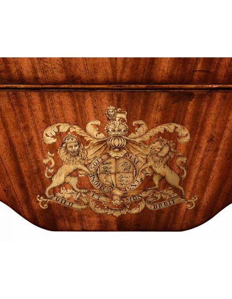 Mahogany Veneered Chest of Drawers-20