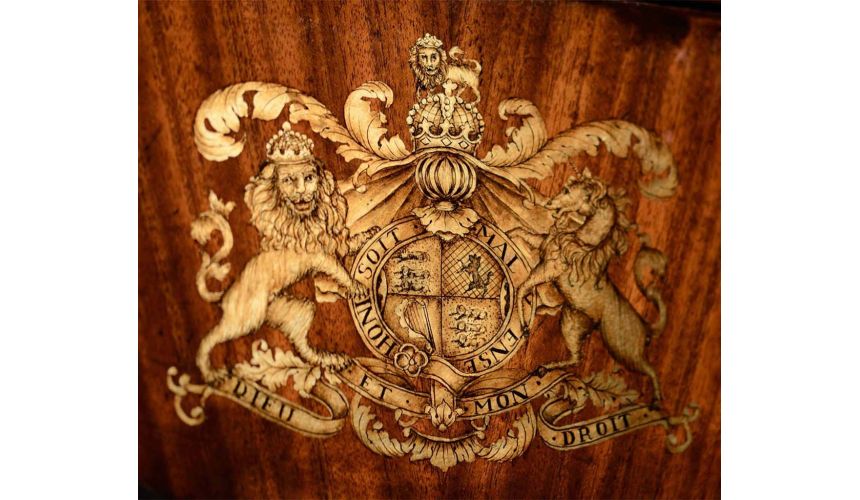 Mahogany Veneered Chest of Drawers-20