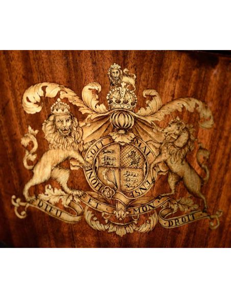 Mahogany Veneered Chest of Drawers-20