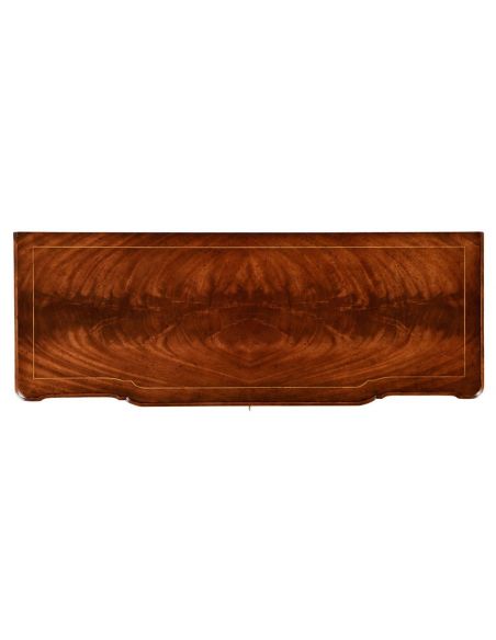 Mahogany Veneered Chest of Drawers-20