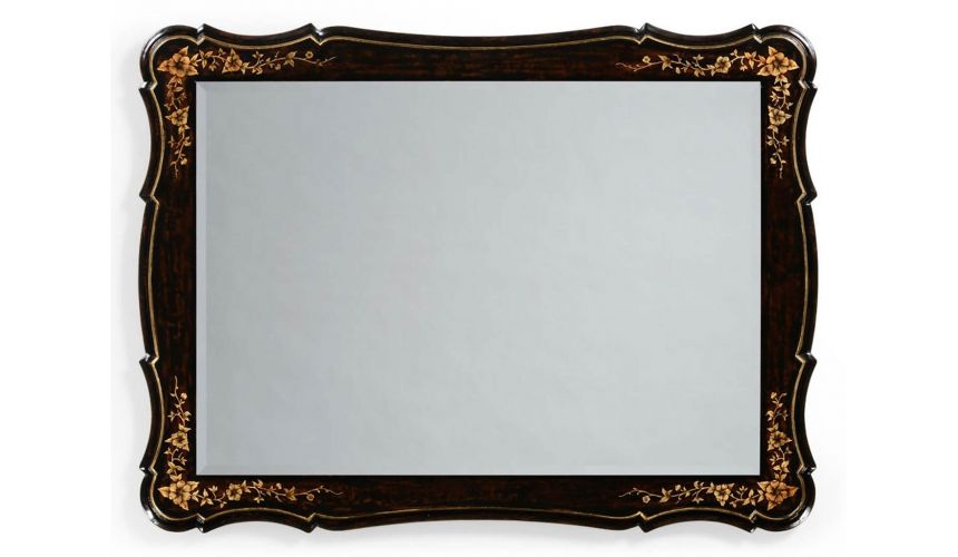 Black Painted Rectangular Mirror-24
