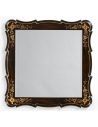 Black Painted Square Mirror With Designing-25