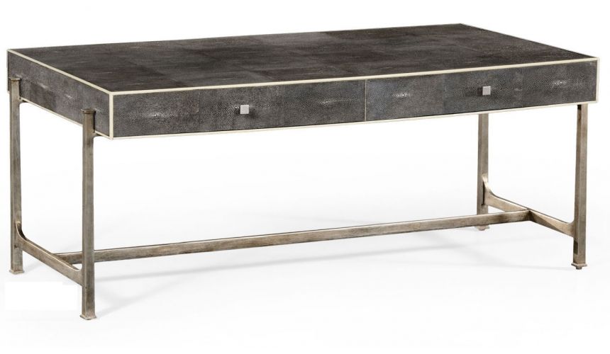 Coffee Tables Wrought Iron Framed Coffee Table-26