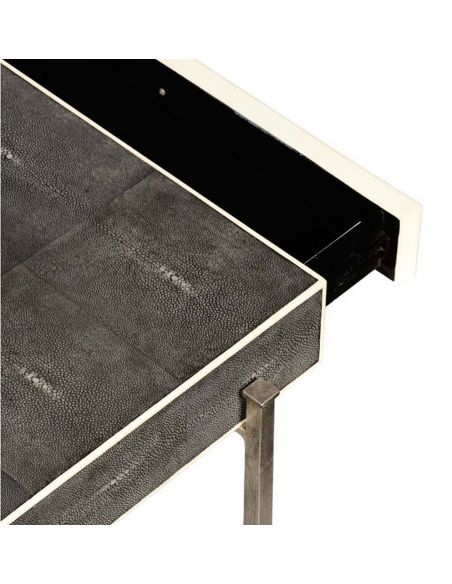 Coffee Tables Wrought Iron Framed Coffee Table-26