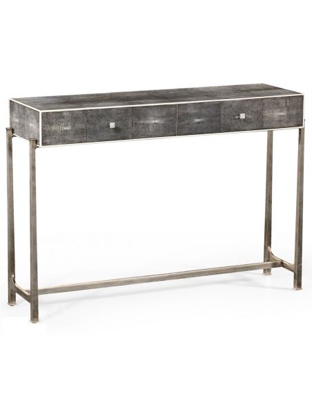 Contemporary Styled Wrought Iron Framed Console Table-27