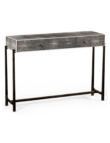 Contemporary Styled Wrought Iron Framed Console Table-27