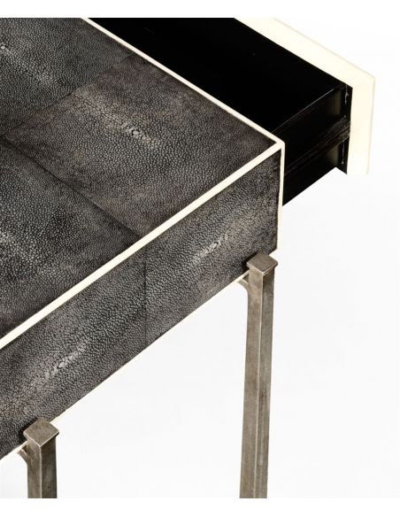 Contemporary Styled Wrought Iron Framed Console Table-27