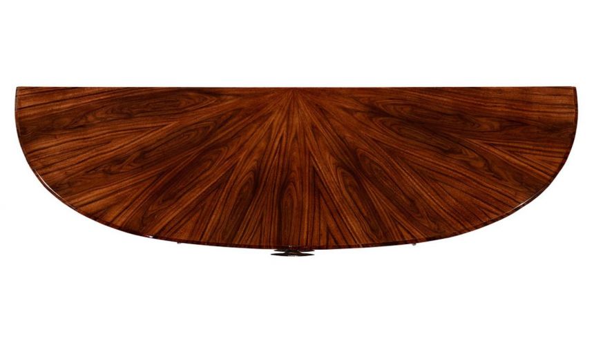 Art Deco Style Demilune Sideboard with Four Drawers-31